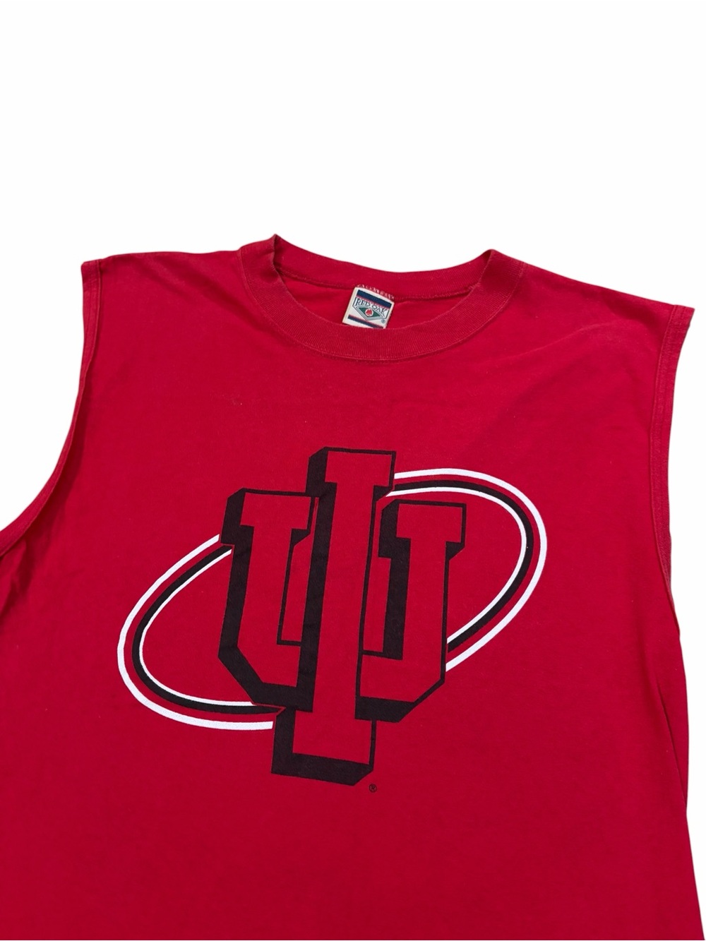 VTG Indiana Hoosiers IU Muscle Tank Top Men’s Medium Red 90s USA Made College